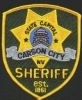 Carson City Sheriff's Patch